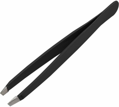 Red Ballons Slant Tip Tweezer Plucker (Black) For Eyebrows, Upper Lips Small Hair Women