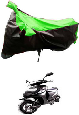 Blossom Trendz Two Wheeler Cover for Avon(Green, Black)