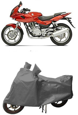 RPSENTTERPR Waterproof Two Wheeler Cover for Bajaj(Pulsar 220 DTS-i, Grey)