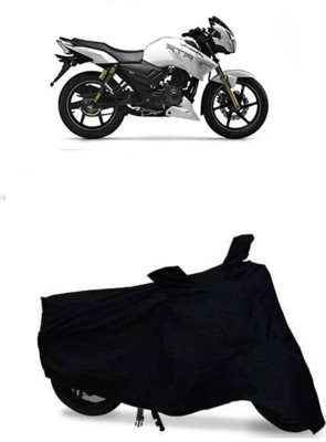 Flipkart SmartBuy Waterproof Two Wheeler Cover for TVS(Apache RTR 180, Black)