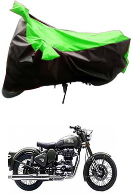 Blossom Trendz Two Wheeler Cover for Royal Enfield(Battle Green, Multicolor)