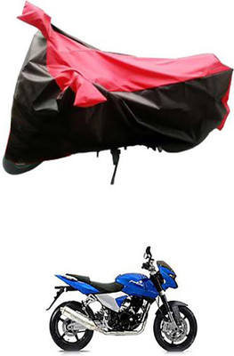 Blossom Trendz Two Wheeler Cover for Bajaj(Pulsar 200 NS DTS-i, Red, Black)