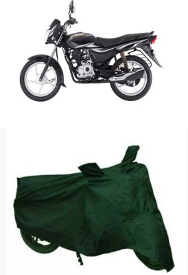 Flipkart SmartBuy Waterproof Two Wheeler Cover for Bajaj(Platina 100 DTS-i, Green)