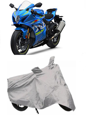 RPSENTTERPR Waterproof Two Wheeler Cover for Suzuki(GSX, Silver)