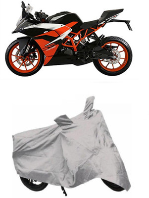 RPSENTTERPR Waterproof Two Wheeler Cover for KTM(RC 200, Silver)