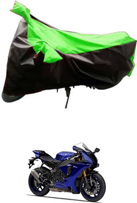 Blossom Trendz Two Wheeler Cover for Yamaha(YZF R1, Green, Black)