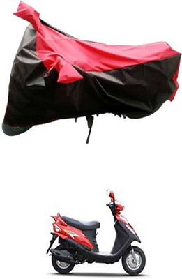 Blossom Trendz Two Wheeler Cover for Mahindra(Red, Black)