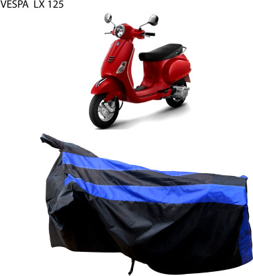 sonu flooring Two Wheeler Cover for Vespa(Vespa LX 125, Blue, Red)