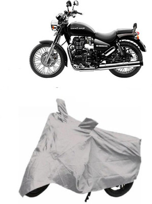 RPSENTTERPR Waterproof Two Wheeler Cover for Royal Enfield(Bullet 500, Silver)