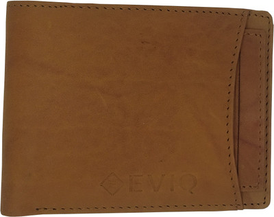 EVIQ Men Tan Artificial Leather Wallet(7 Card Slots)
