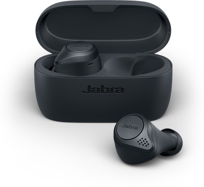 Jabra Elite Active 75t Active Noise Cancellation enabled Bluetooth Headset (Grey, True Wireless)