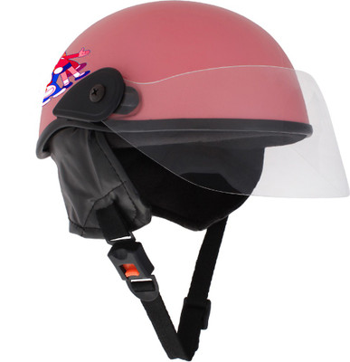 Sage Square Adjustable Junior Helmet for Kids, Child Safety & Comfort (3-12 Yrs)(Pink Matte) Motorbike Helmet(Pink Matte)