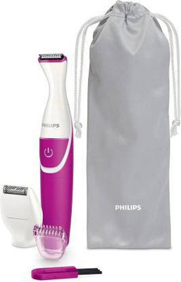 PHILIPS BRT382 Bikini Trimmer Runtime: 120 Min for Women (pink, White) Runtime: 120 min Trimmer for Women