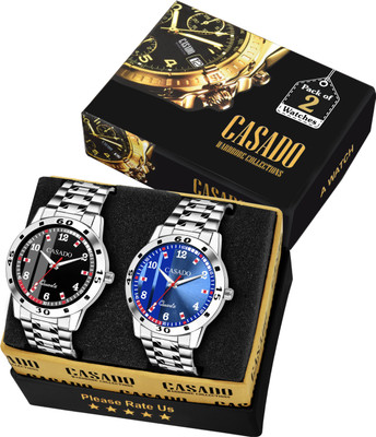 Casado Elite Collection of 2 Stainless Steel Scratch Resistant Strap for Uptown Boys Elite Collection of 2 Stainless Steel Scratch Resistant Strap for Uptown Boys Analog Watch - For Men Casado Elite Collection of 2 Stainless Steel Scratch Resistant Strap for Uptown Boys Elite Collection of 2 Stainless Steel Scratch Resistant Strap for Uptown Boys Analog Watch - For Men