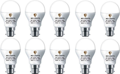 mg lights 5 W Basic Arbitrary B22 LED Bulb(White, Pack of 10)