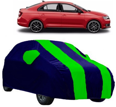 AutoCover Car Cover For Skoda Rapid (With Mirror Pockets)(Multicolor)