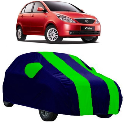 AutoCover Car Cover For Tata Vista Tech (With Mirror Pockets)(Multicolor)