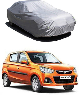 RAIN SPOOF Car Cover For Maruti Suzuki Alto K10 (Without Mirror Pockets)(Silver)