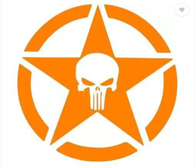 AVSARACHNA Sticker & Decal for Car & Bike(Orange)