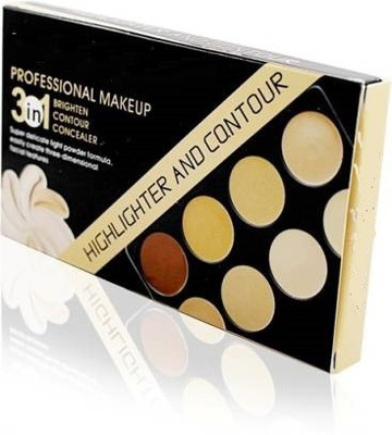 K.Y.L.Plus 3IN1 PROFESSINAL MAKE UP KIT FREE Liner & Rubber Band-MTST Concealer (Multi, 25 g) Concealer(Brown, 25 g)