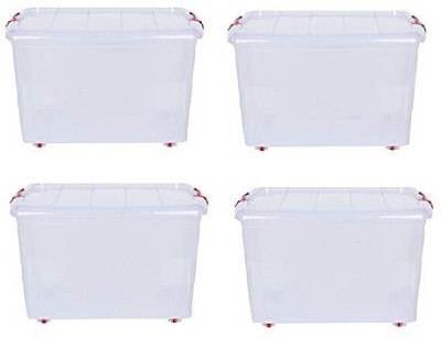 T TOPLINE Plastic Utility Container  - 25 L(Pack of 4, White)