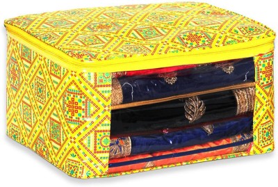 bapu creation Premium Bandhani Design Wardrobe storage Bag(Yellow)