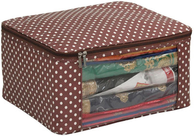 bapu creation Premium Small Dots Wardrobe storage Bag(Brown)
