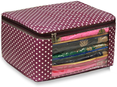 bapu creation Premium Small Dots Wardrobe storage Bag(Purple)