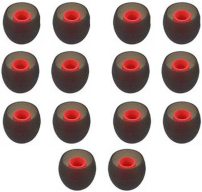 BBS DEAL Premium Quality Silicon and Light weight Ear Tips For All Men & Women ( Pack Of 7 Pair) ( 14 Pcs) In The Ear Headphone Cushion(Pack of 14, Red, Grey)