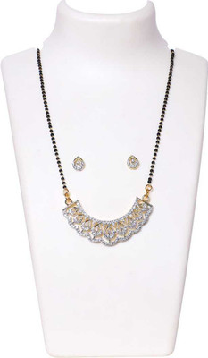 Krishna Creation Alloy Gold-plated Silver Jewellery Set(Pack of 1)