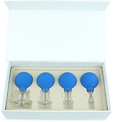 Monchveda Glass Cupping Tool For Face & Body Therapy Massager(Blue, Transparents)