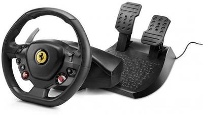 THRUSTMASTER T80 RW FERRARI 488 GTB EMEA VERSION  Motion Controller  (Black, For PS4)