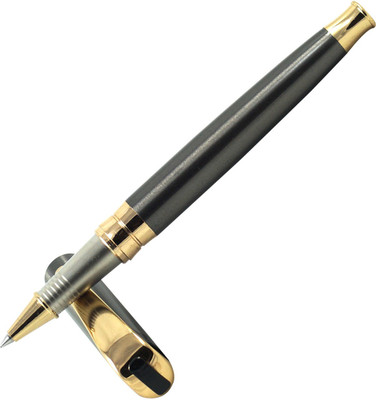auteur J9 Unique and Elegant Corprate Collection in Gun Metal Finish Roller Ball Pen(Ink Color - Blue)