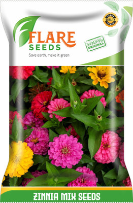 FLARE SEEDS ZINNIA MIX Seed(50 per packet)