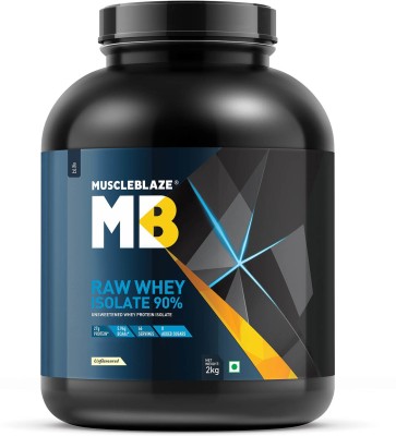 MUSCLEBLAZE Raw Whey Isolate Whey Protein(2 kg, Unflavoured)