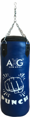 AXG NEW GOAL Unfilled Boxing Punching Bag 3 ft With stainless steel chain (Heavy PU Material) Hanging Bag(3 FT, 36 inch)
