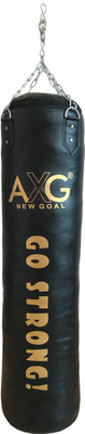 AXG NEW GOAL Unfilled Boxing Punching Bag 4 ft With stainless steel chain (Heavy PU Material) Hanging Bag(4 FT, 48 inch)