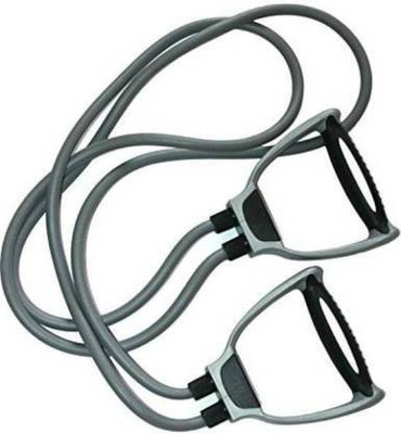ADONYX Home Workout Full Body Pull rope Elastic Resistance Tube Resistance Tube(Grey)