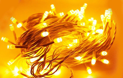 Ascension 35 LEDs 13 m Yellow Steady String Rice Lights(Pack of 10)