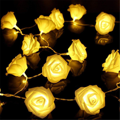 prisma collection 28 LEDs 3.05 m Gold Steady Bulb Rice Lights(Pack of 1)
