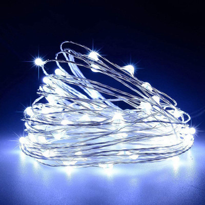 MIRADH 30 LEDs 3 m White Steady String Rice Lights(Pack of 1)