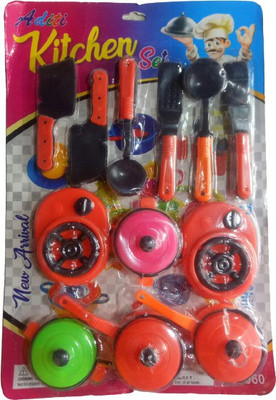 PANSHI GIFT GALLERY Advanced Chef Kitchen Ware Set For Girls Kids, Good Gift item for Kids( MultiColor)