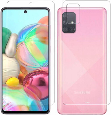 TevarSmart Front and Back Tempered Glass for SAMSUNG Galaxy A71(Pack of 2)
