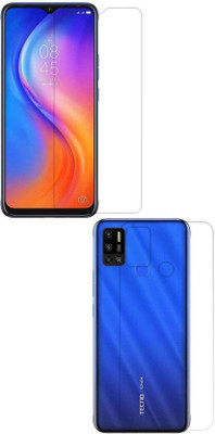 TevarSmart Front and Back Tempered Glass for TECNO SPARK 6AIR(Pack of 2)
