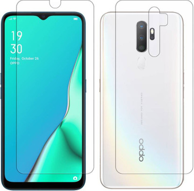 TevarSmart Front and Back Tempered Glass for OPPO-A5-2020(Pack of 2)