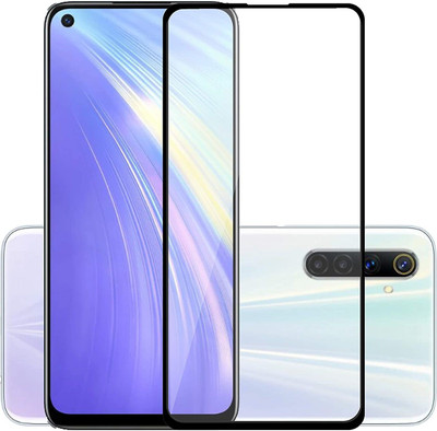 TINGTONG Edge To Edge Tempered Glass for Realme 6(Pack of 1)