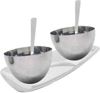 Wanzhow Bowl, Spoon, Tray Serving Set(Pack of 1)