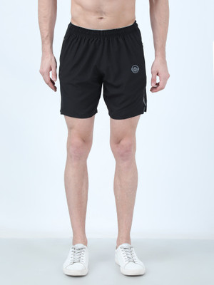 FEVER Solid Men Black Basic Shorts