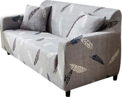 HOUSE OF QUIRK Polyester Abstract 1 Seater Sofa Cover(Multicolor Pack of 1)