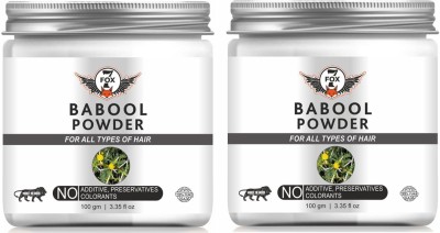 7 FOX Natural & Organic Babool Fali - Kikar Fali (Powder)-100GM-Packof-2-Jar-(200 g, Pack of 2)